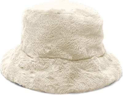 Yucka - Fluffy bucket hat - Vissershoedje - Dames - Faux fur - Winter - beige