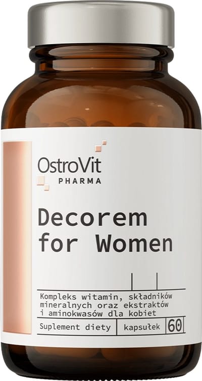 OstroVit - Decorem For Women - 60 capsules - Vitamine- en mineraalcomplex met krachtige extracten en aminozuren - Supplementen