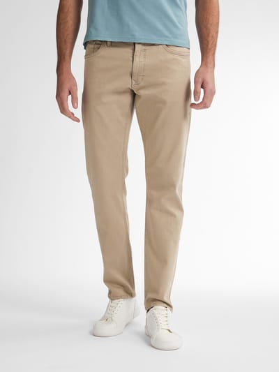 Petrol Industries - Heren Russel Gekleurde Regular Tapered Fit Jeans Flamingobreeze - Bruin