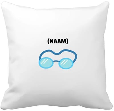 Akyol - duikbril met je eigen naam Kussen hoes - Zwemmen - sport liefhebbers - mensen die houden van zwemmen - zwemdiploma - zwemcadeau - verjaardagscadeau - verjaardag - cadeau - kado - geschenk - gift - 40 bij 40 cm