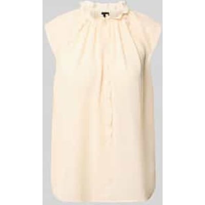 Blouseshirt met ruches en kapmouwen