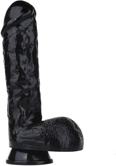 Being Fetish - Dildo met Zuignap - Kunstrubber - 19 cm - Zwart