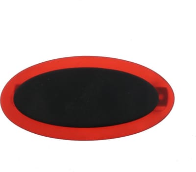 Behave - haarspeld - ovaal retro design - rood zwart - daily fashion