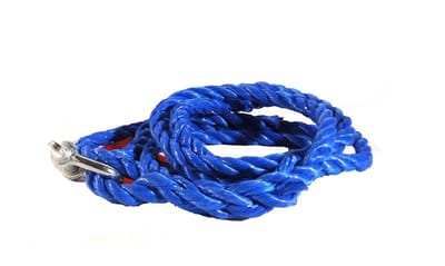 JUMBO sleepkabel 3000 KG,  1 D sluiting en 1 lus, 3,5-4m inclusief rode veiligheidsvlag