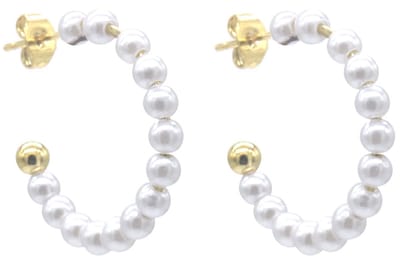 Oorbellen - oorringen - parels - 2.5cm - chique - hip - tijdloos - feest - cadeau - vrouwen - dames - verjaardag