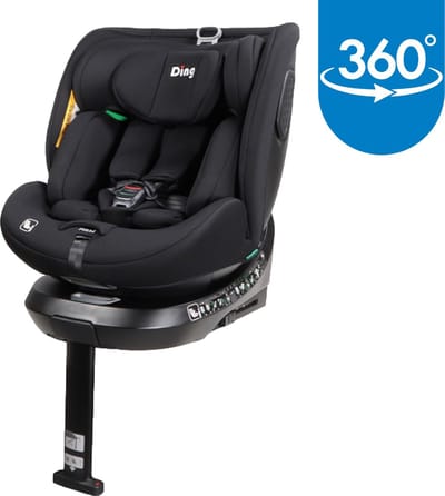 Ding Kai Autostoel - Zwart - 360° Draaibare Isofix Autostoel - i-Size - Vanaf 40 tot 150cm - 0 tot 12 jaar