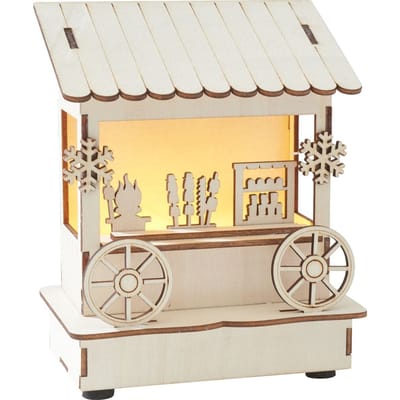 VBS Houten bouwpakket "Marktkraam", incl. LED's