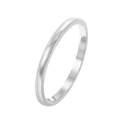 Lucardi Dames Ring rhodiumplated - Ring - Cadeau - Echt Zilver - Zilverkleurig