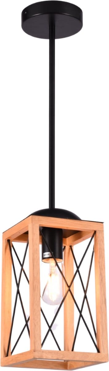SensaHome MD85978-1 Hanglamp - Metalen Plafondlamp - 15x15x65cm - E27 Fitting - Exclusief Lichtbron