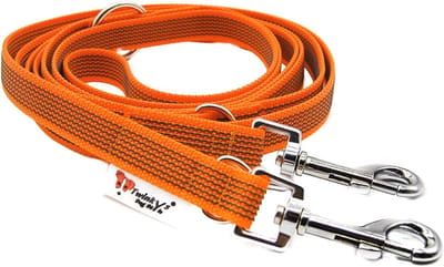Verstelbare Hondenriem - Trainingslijn - Veilig Wandelen - Antislip Rubber Grip - 3 Meter - Oranje