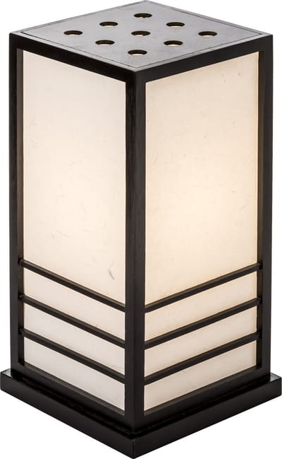 Fine Asianliving Japanse Tafellamp Shoji Rijstpapier Hout Groot Zwart - Miyazaki B22xD22xH40cm