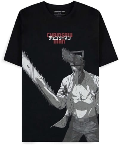 Chainsaw Man - Denji Heren Tshirt - M - Zwart