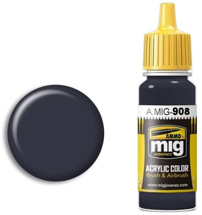AMMO by Mig Jimenez Hobbyverf Acrylverf - MIG 0908 Grey Base - Acryl Verf flesje - 17 ml