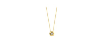 Blush Collier met Hanger LG3005Y 14k Geelgoud met 0.10crt Briljant geslepen Lab Grown Diamant G SI 42cm