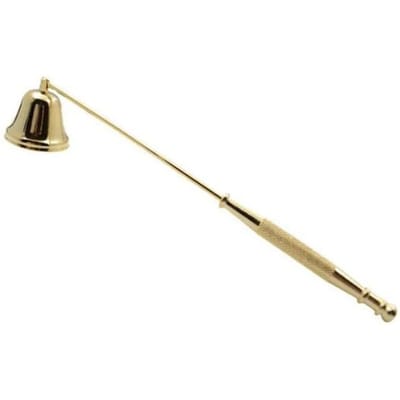 noir Éteignoir à Bougie Bougie Acier Inoxydable Outil Long Manche Cloche Accessoire Mèches Éteint Acier Éteindre Éteignoir à bougie en forme de cloche or
