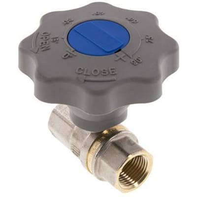 Rp 1/2 inch Soft Close Hand Wheel Gas en Water 2-Weg Messing Kogelkraan - BL2BN-M-SCL-DWGA-012