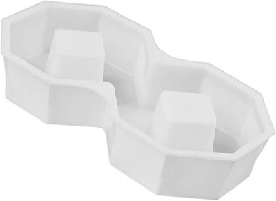 Betonmal Vierkant - Tuinpad Mal - Bestraten Tuinpad - Herbruikbaar Plastic - 40x20x8cm - Zwart