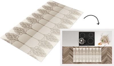Keukenloper - Loper keuken - Design - Bomen - Bos - 120x60 cm - Keukenloper vinyl