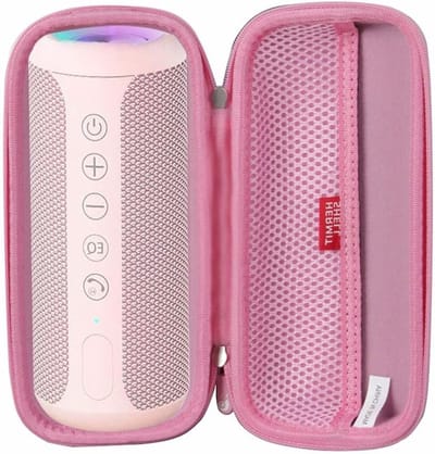 Draagbare Hard Case voor Bluetooth Speaker - Bescherming, Schokbestendig en Waterdicht (Roze)