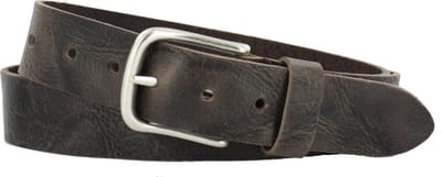 Leren Riem Dames/Heren | 4cm breed | Riemmaat: 115cm (totale lengte: 130cm) | 100% echt leer | Kleur: bruin | Nikkelvrije gesp