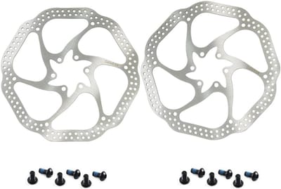 Fiets Schijfrem Rotor RVS 160mm of 180mm met 6 Bouten, 2 Stuks Set