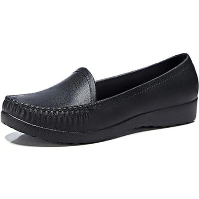 Regenlaarzen Dames Vier Seizoenen Keuken Werkschoenen Waterdicht Antislip Rubberen Schoenen Casual Dames Muts Schoenen Plat Zachte bodem Damesschoenen 36 zwart