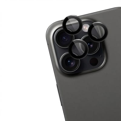 imoshion Camera Lens Protector - Geschikt geschikt voor Apple iPhone 15 Pro Max/ geschikt voor Apple iPhone 15 Pro - 2 Pack - Black Titanium