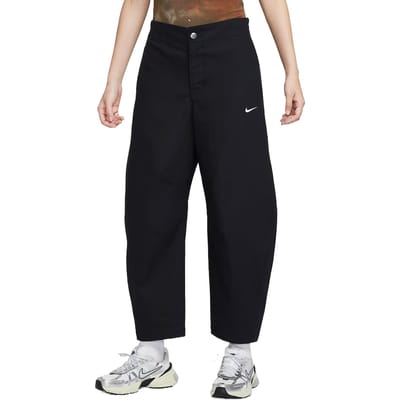 Pantalon décontracté court ample uni Nike Sportswear pour femme HV2087-010 XL beige