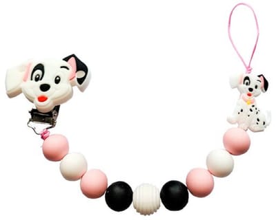 Siliconen Tutkoord - Dalmatier Roze-zwart – extra sterk dubbel touw | Luxecadeaumanden