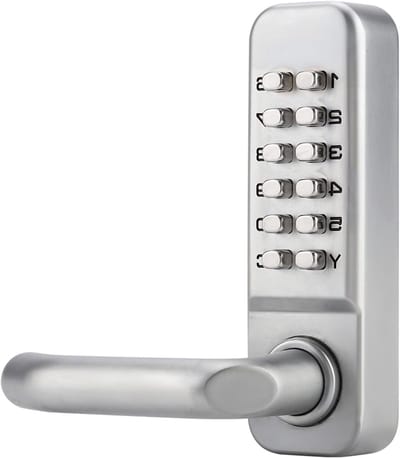 Mechanisch deurslot met 1- tot 11-cijferige code, duurzame zinklegering, veilig voor binnen en buiten, ideaal voor extra beveiliging en gebruiksgemak