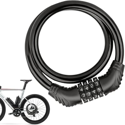 Motorslot - Fiets Kabelslot - Diefstal Beveiligen - Sleutelvrije Toegang - 65 cm - Zwart