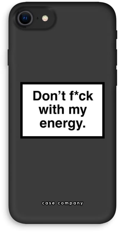 Case Company® - Hoesje geschikt voor iPhone SE 2020 hoesje - My energy - Biologisch Afbreekbaar Telefoonhoesje - Bescherming alle Kanten en Schermrand