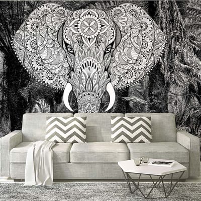 Fotobehang ElephantHead1 DD118120 A.S. Création Atelier 47 | Fotobehang