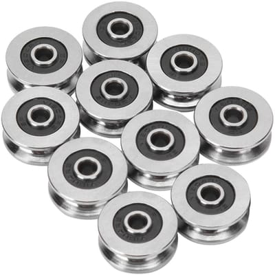 Dailygoods - V-Groef Kogelrollagers V1804-2RS 10 Stuks 4x18x8mm