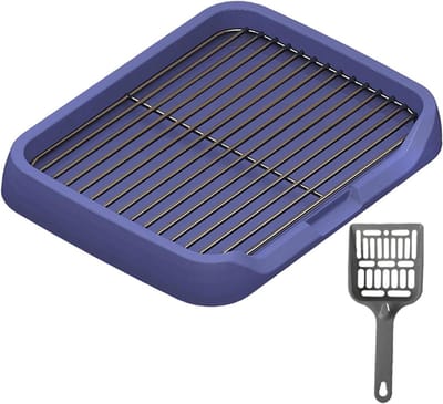 Hondentoilet - Huisdier potje - Zindelijkheid training - Poten blijven droog - Standard formaat - Blauw