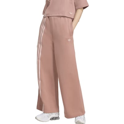 Adidas Originals Off Placed 3 Stripes Wide Pants Warm Clay Größe: S | Jogginghosen Outlet | Damen