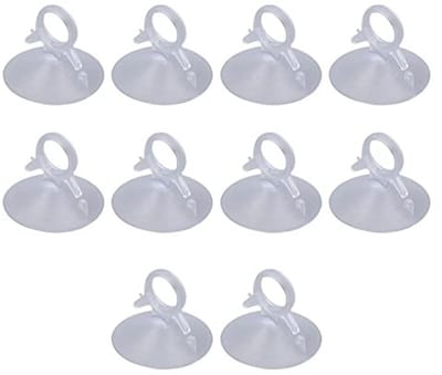 Dailygoods- Zuignappen 10 Stuks - Doorzichtige Zuignappen - Zware Zuignappen - PVC Vingergesp - Multifunctioneel - Lichtgewicht en Draagbaar - Zuiger
