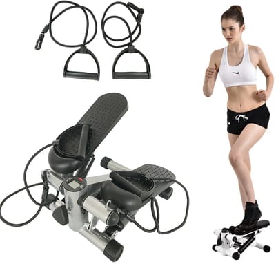 Linkforu - Mini Stepper Met LCD Display - Thuis Fitness Trainer - Cardio Workout - Compact Trainingsapparaat - Verstelbare Weerstand