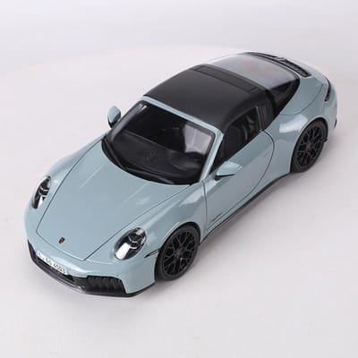 Maïsto 1:18 Porsche 911 Targa 4 Gts 922.2 Ouvrir Toutes Les Portes Modèle Réduit En Métal gray