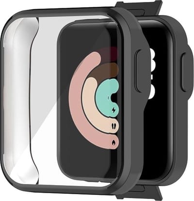 Beschermende watch case - hoesje - geschikt voor Xiaomi Mi Watch Lite - zwart
