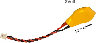 ML1220 Oplaadbare Batterij (13mm) met witte connector - voor Laptop Bios Backup