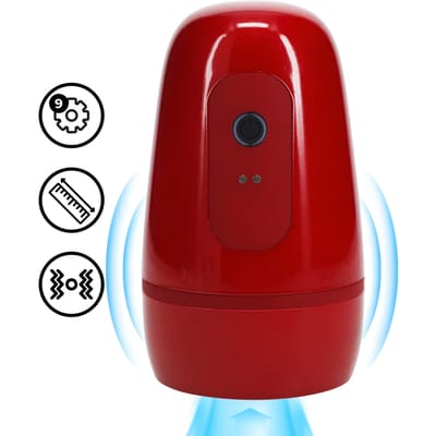 Pulsar - Negative Pressure Suction and Vibration Masturbator Pump - Metallic Red