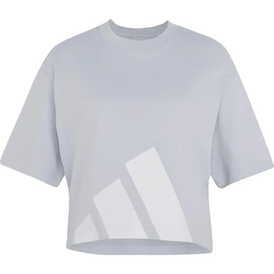 Adidas Essentials Big Logo Boyfriend Graphic T-shirt Met Korte Mouwen Grijs XS Vrouw