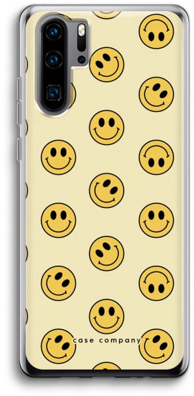 Case Company® - Hoesje geschikt voor Huawei P30 Pro hoesje - Smiley N°2 - Soft Cover Telefoonhoesje - Bescherming aan alle Kanten en Schermrand
