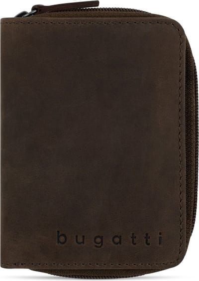 Bugatti Luca Portemonnee Leer 9 cm - Dames - Staand formaat - braun
