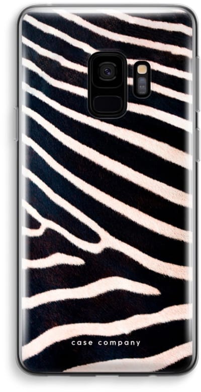 Hoesje geschikt voor Samsung Galaxy S9 hoesje - Zebra - Soft Cover Telefoonhoesje - Bescherming aan alle Kanten en Schermrand