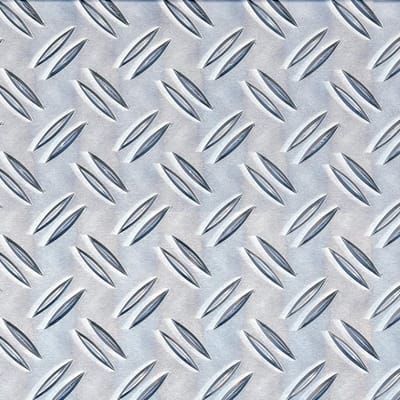 Geribbeld Aluminium Structuurplaat 200 x 1000 mm – Natuurlijke Afwerking