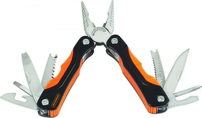 Skandia multitool 14 in 1 - RVS - mesje, combinatietang, houtzaagje - 155 mm