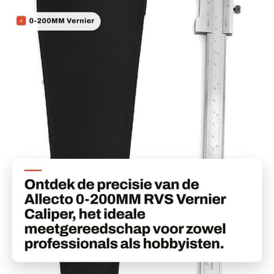 Dailygoods- Vernier Caliper 0-200mm - Roestvrij Staal - Slijtvast - Schokbestendig - Duurzaam - Eenvoudig te gebruiken - Meetlat