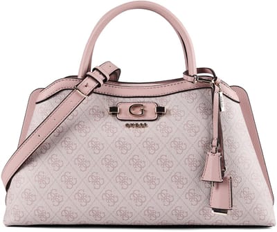 GUESS schoudertas handtas Lindsey Girlfriend Satchel Orchid Logo oud roze